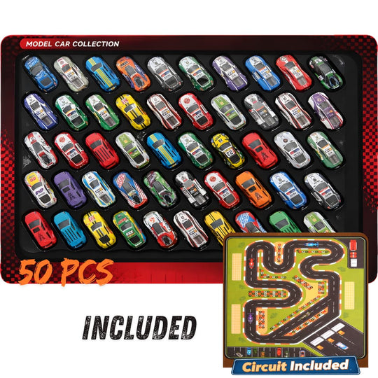 Set 50 Masinute Pentru Copii, KidProtect Monster Pack