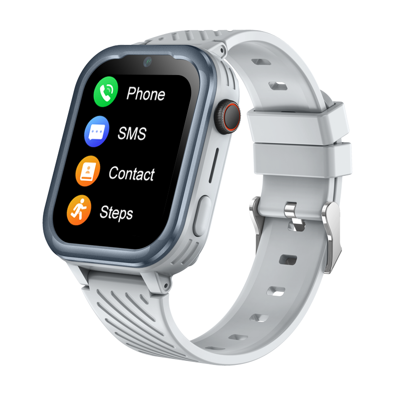 Ceas Smartwatch GPS Copii cu Localizare si Telefon Techone® FG60 Pro+, Argintiu