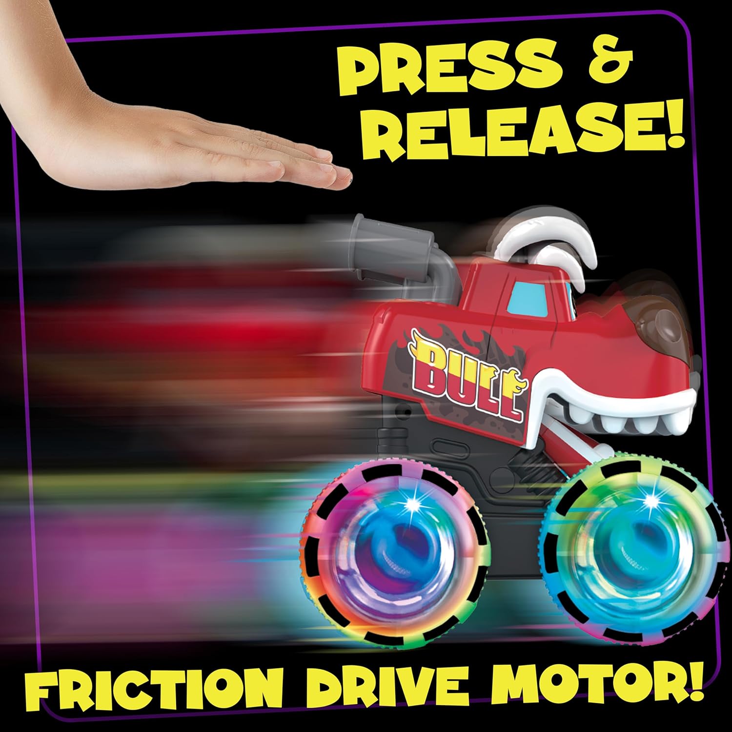 Set Masinute Pentru Copii, KidProtect Monster Wheely