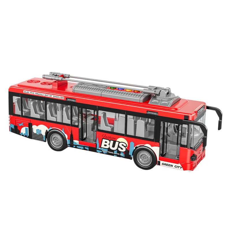 Autobuz de Calatori De Jucarie Pentru Copii, KidProtect City Joy Bus