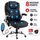 Scaun de Birou Directorial Cu Masaj KD Home Prime Office, Negru