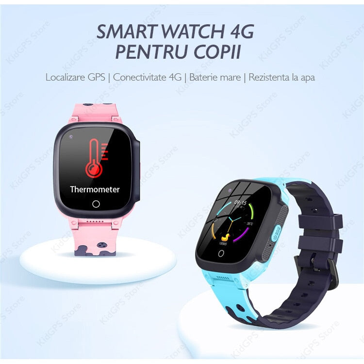 Ceas smartwatch GPS copii Techone™ LT25 4G, Albastru