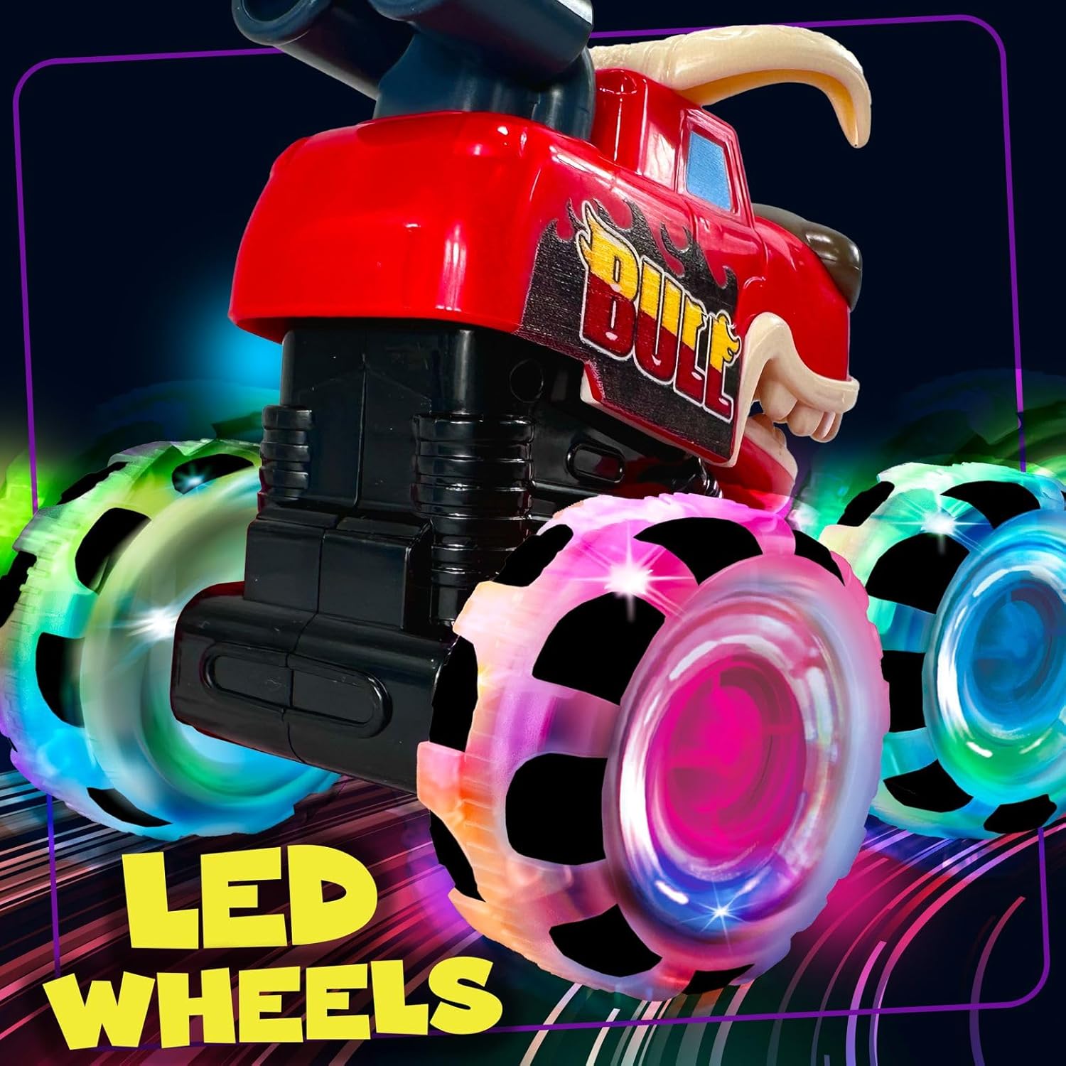 Set Masinute Pentru Copii, KidProtect Monster Wheely