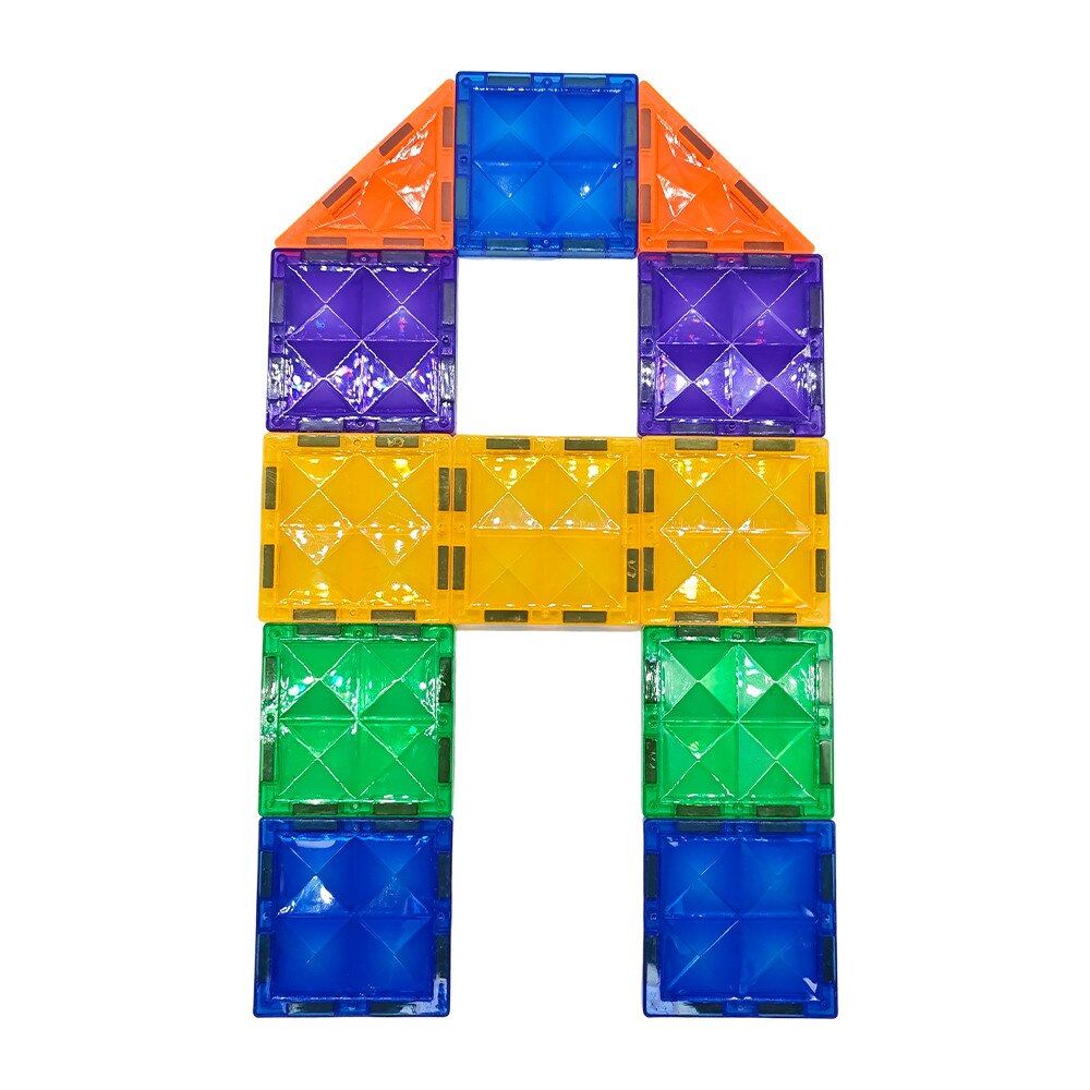 Set Constructie Blocuri Magnetice Copii KidProtect Big Tiles Puzzle