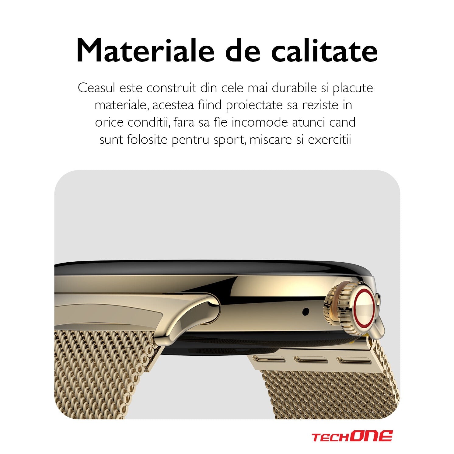 Ceas Smartwatch Barbati TechONE® NeoWrist Pro, Negru