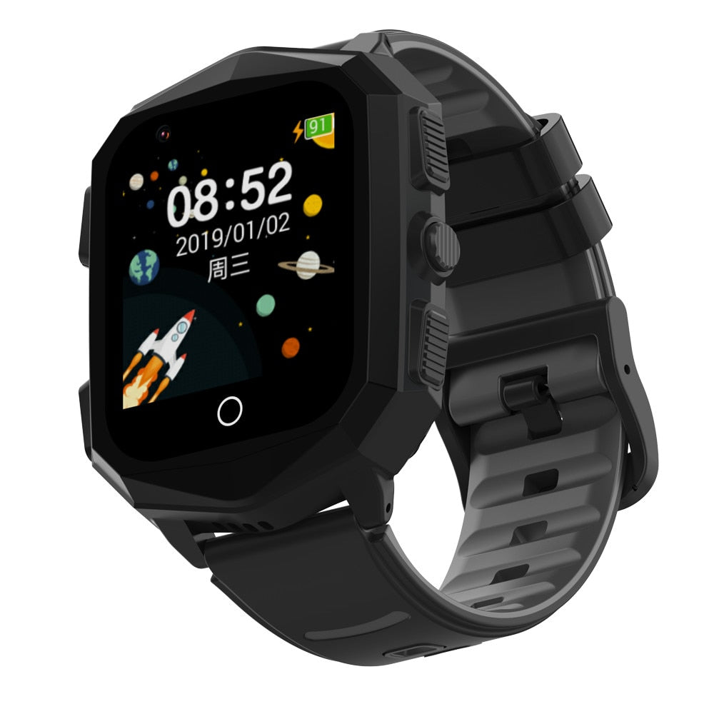 Ceas smartwatch GPS copii Techone™ KT20S 4G, Negru