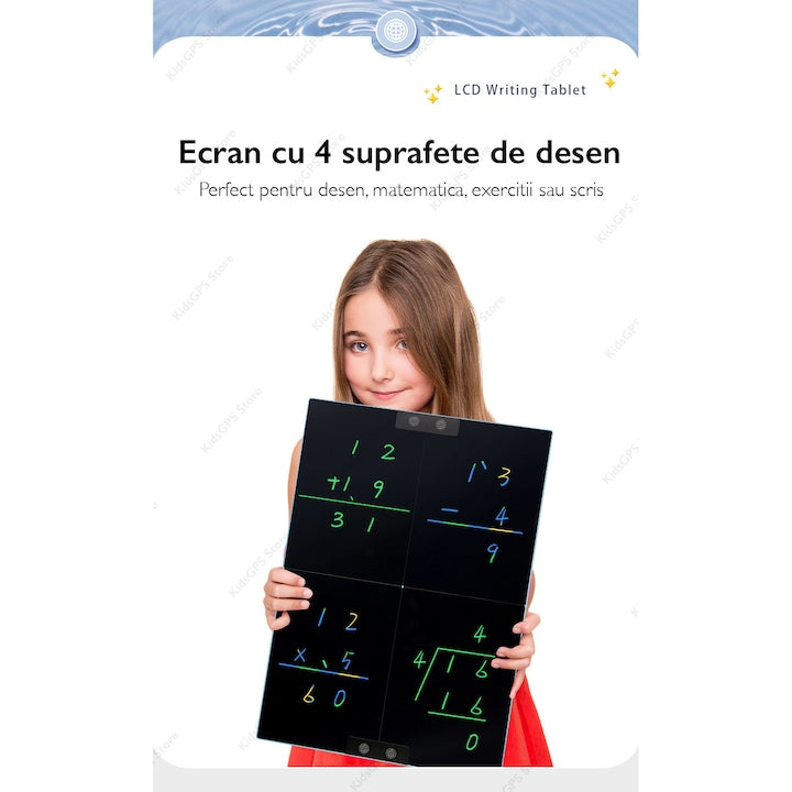 Tableta de scris si desenat color dubla Techone® Draw Pro 21 inch