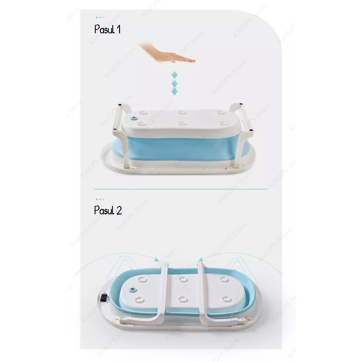 Cadita Bebelusi cu Pernuta KidProtect® Pliabila