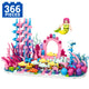Set de Constructie cu Piese Tip Blocuri Constructie 366 Piese MiniBric Coral Wonderland