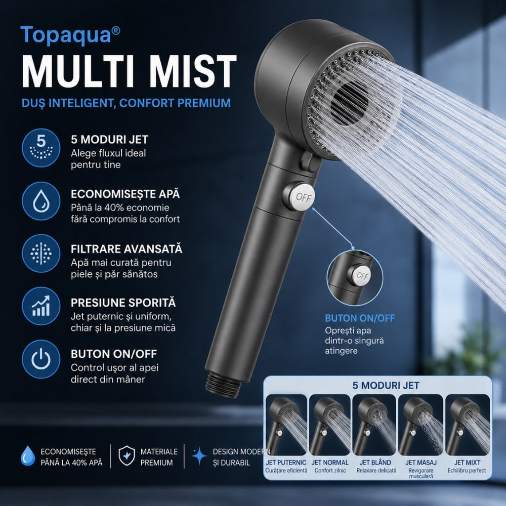 Para Cap de Dus Topaqua Multi Mist, Gri