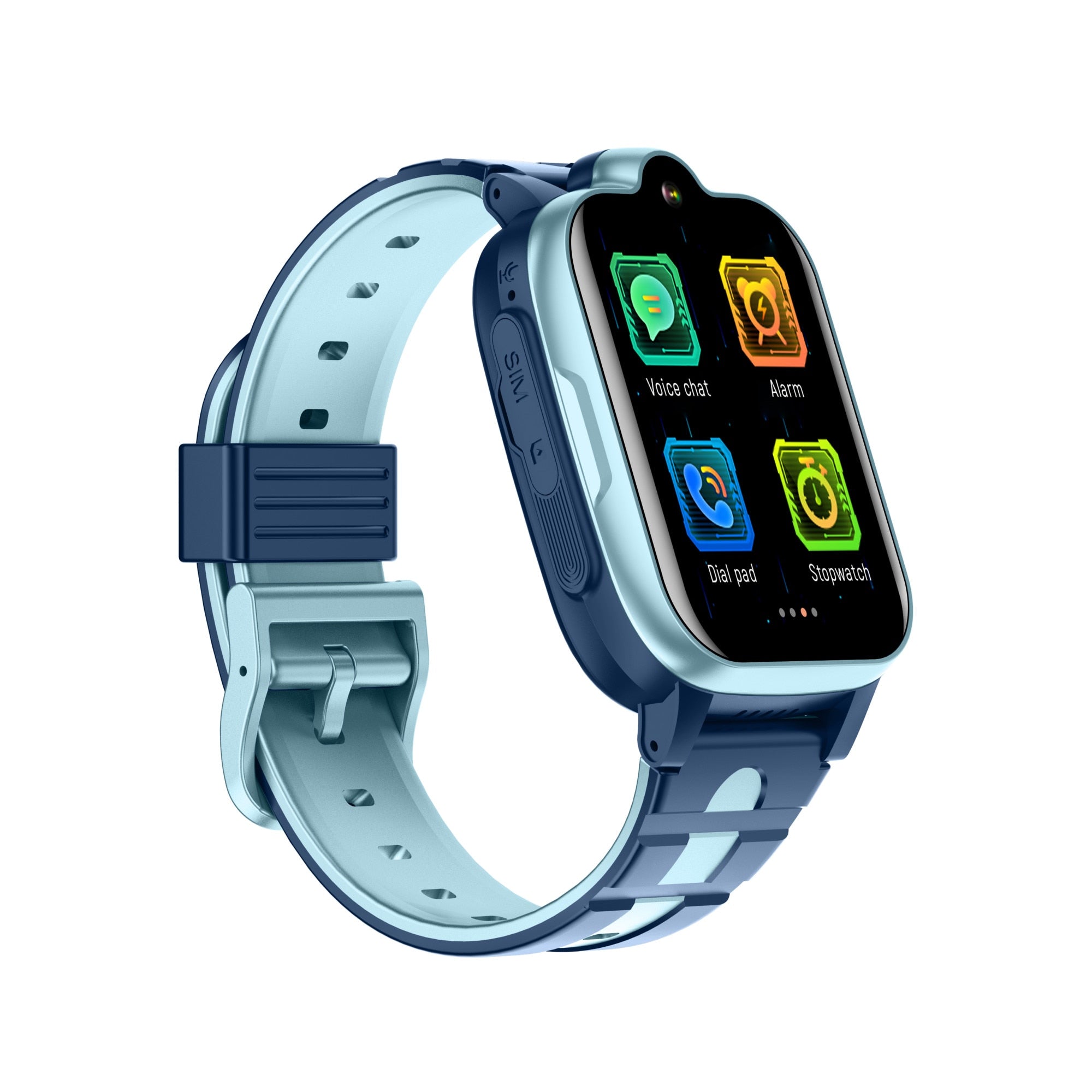 Ceas smartwatch GPS copii Techone™ CT08+ Full View IPS, Albastru