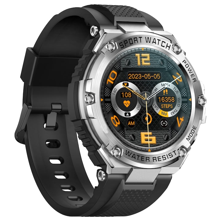 Ceas Smartwatch Barbati Techone® T88 Genesis, Argintiu