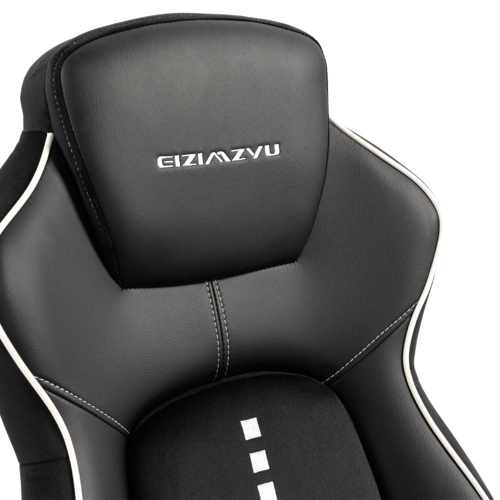 Scaun Gaming Ergonomic Premium Profesional KD Home Apex Fusion EIZI/ Negru/Alb