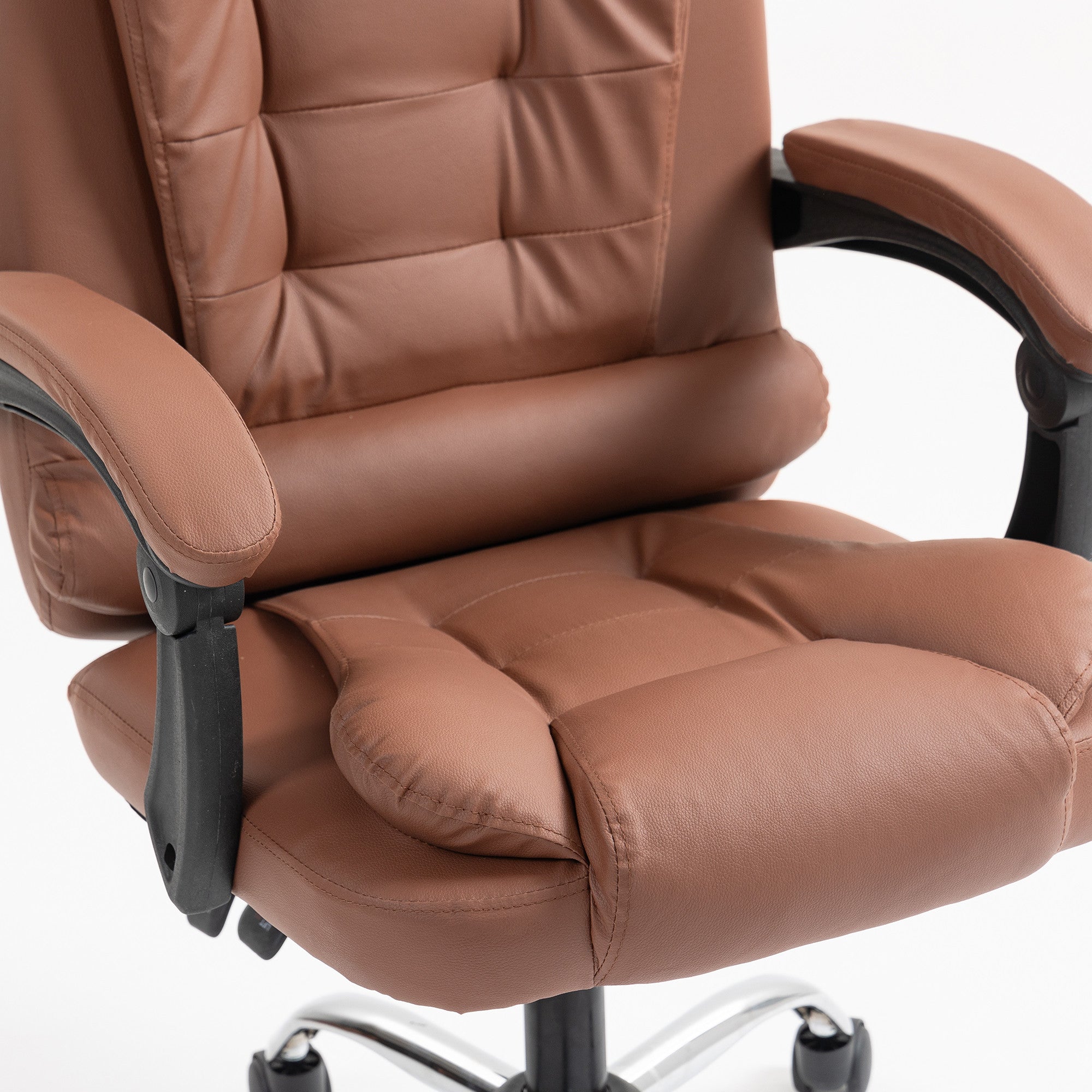 Scaun De Birou Directorial Ergonomic KD Home® ErgoLux Regal Comfort, Maro