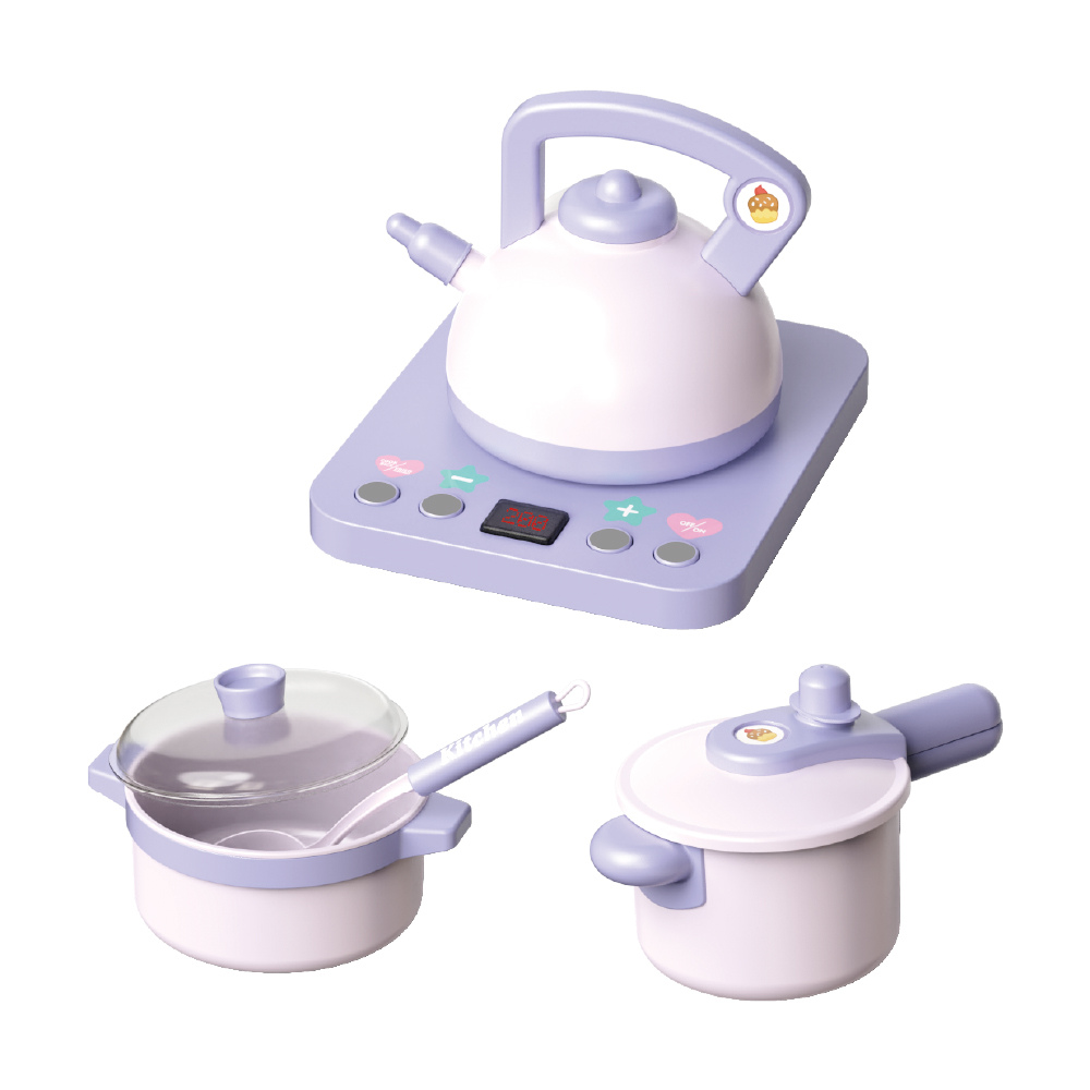 Set Accesorii Bucatarie Copii KidProtect Miss Chef, Mov