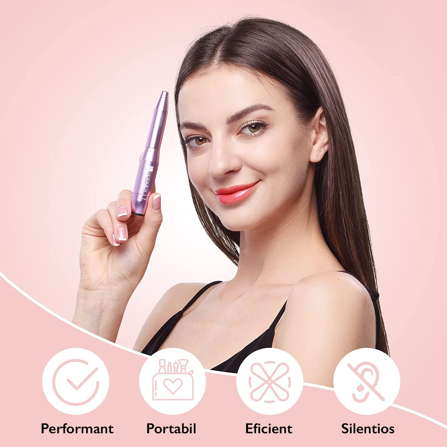 Freza de unghii portabila manichiura-pedichiura, Horigen® Nail Star