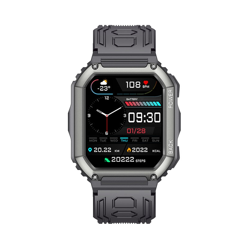 Ceas smartwatch barbati TechONE® KR06 Pro Ultra, Negru