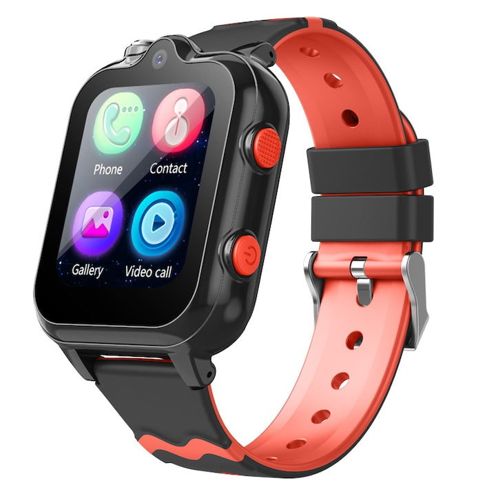 Ceas smartwatch GPS copii cu localizare si telefon Techone™ KT18, Negru