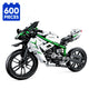 Set de Constructie cu Piese Tip Blocuri Constructie 600 Piese MiniBric Heavy Motorcycie 5818