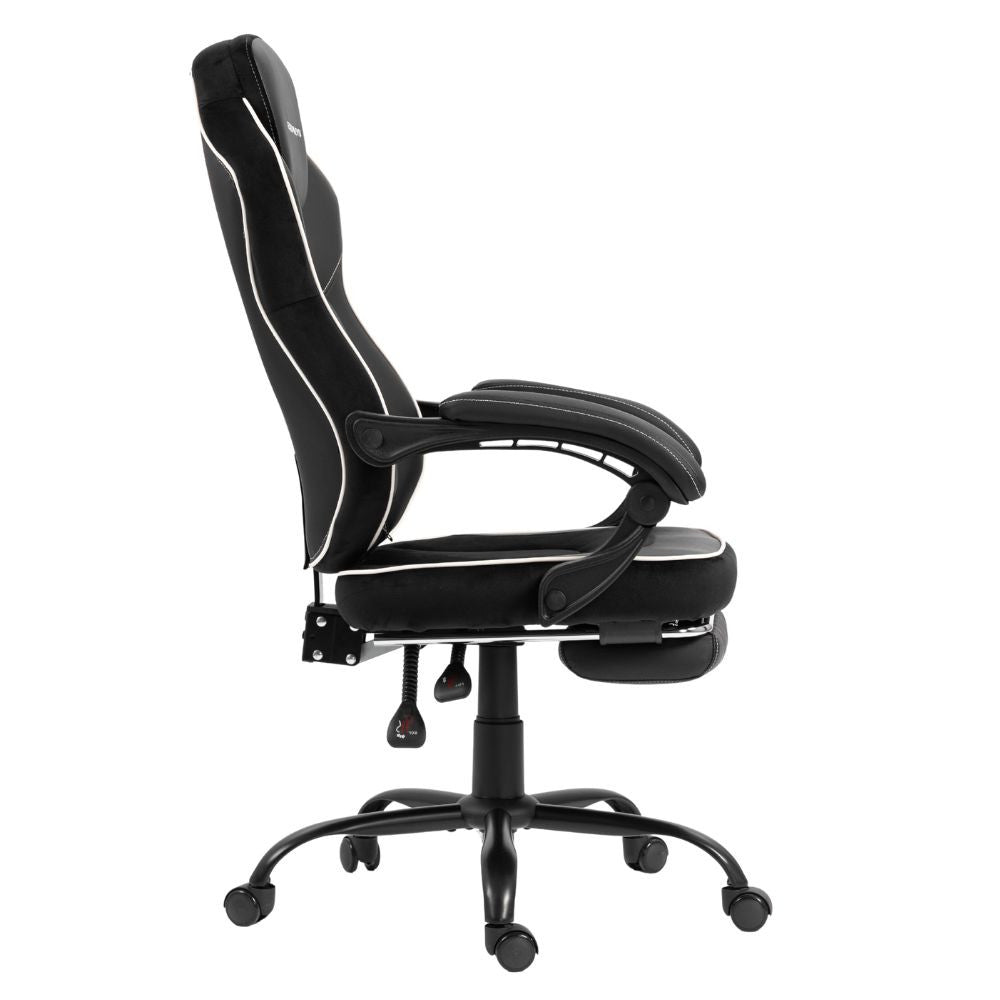 Scaun Gaming Ergonomic Premium Profesional KD Home Apex Fusion EIZI/ Negru/Alb