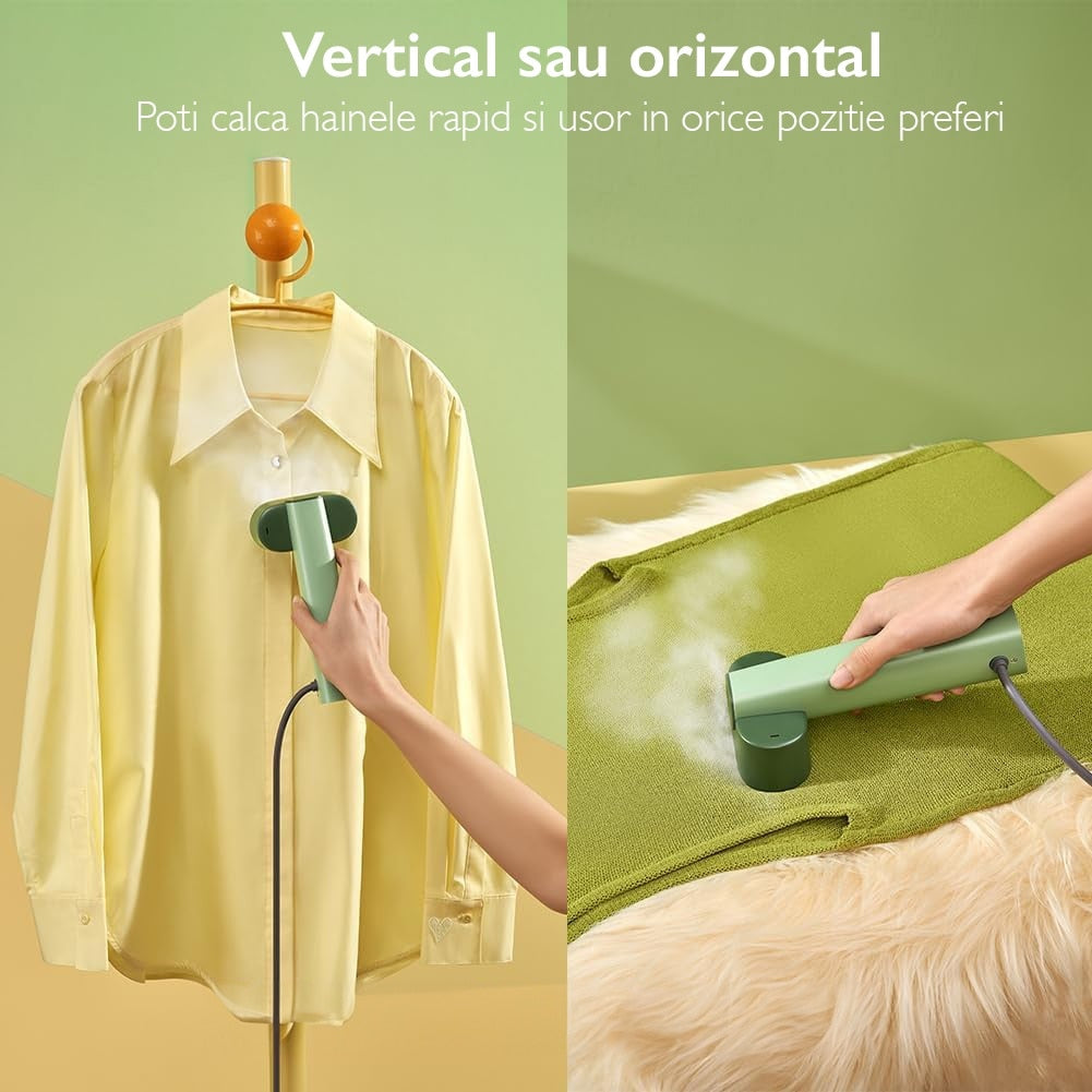 Fier De Calcat Vertical KD Home® SteamMax, Verde
