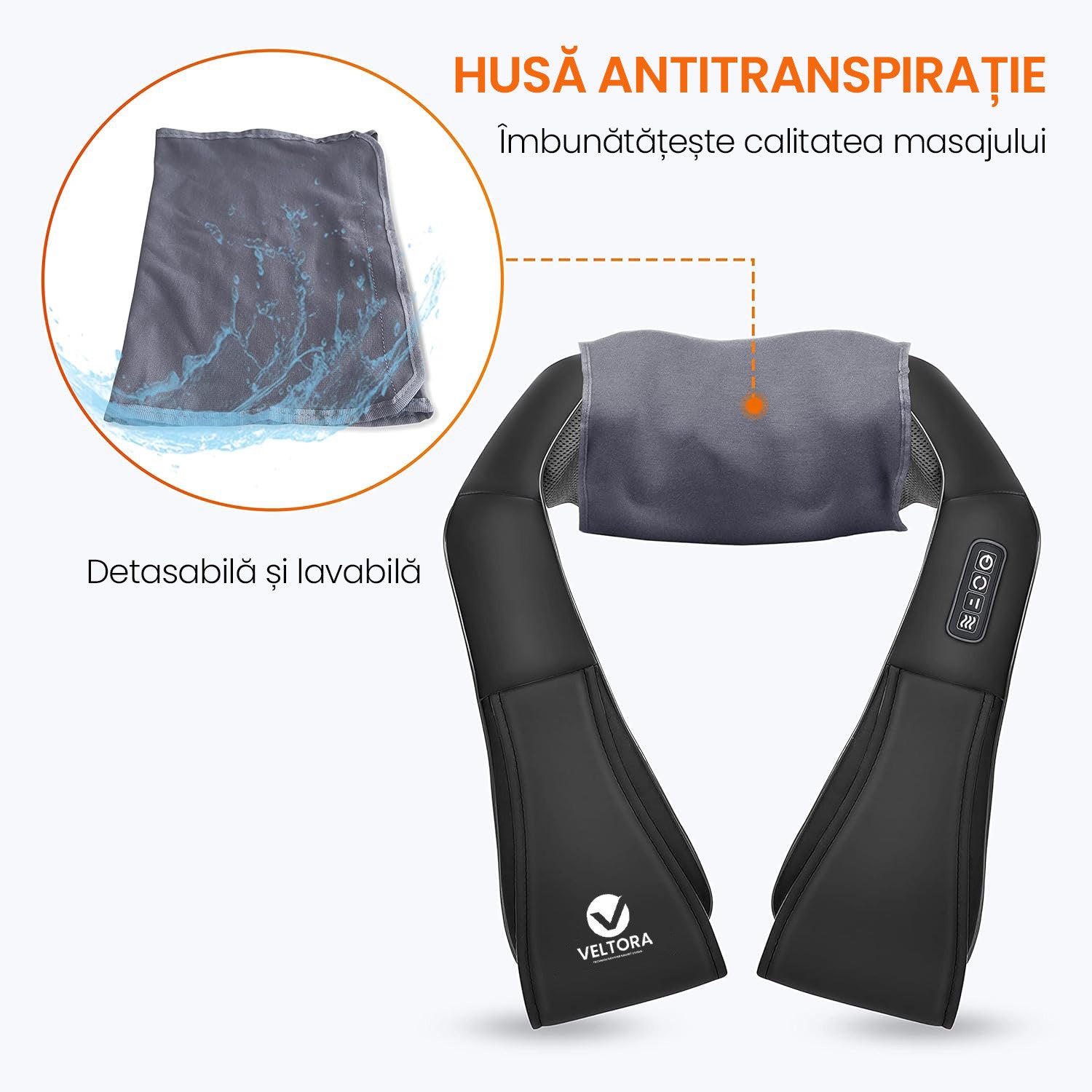 Aparat Profesional Premium Pentru Masaj Umeri 3D Veltora NeoHeat Relax