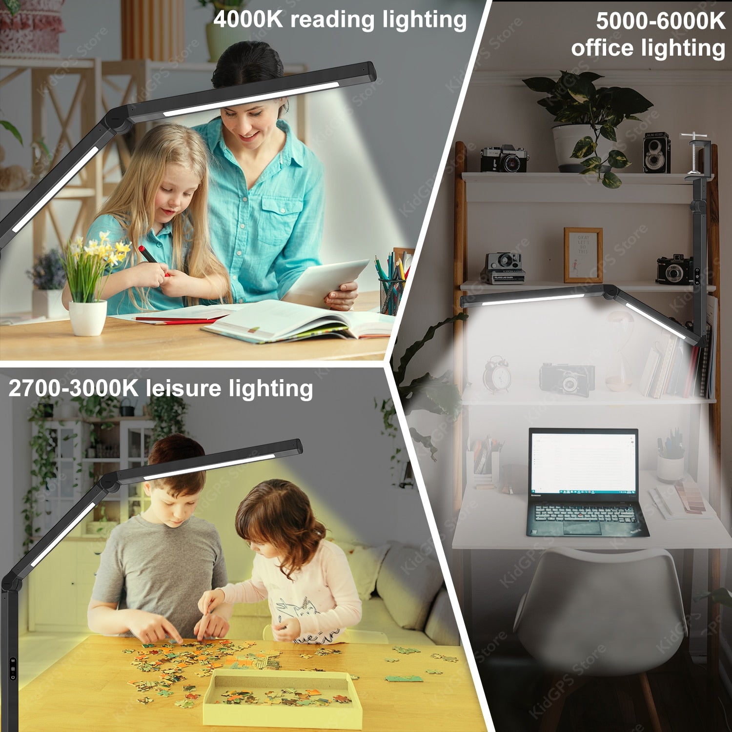 Lampa de birou LED dubla Huerler® DDL-003
