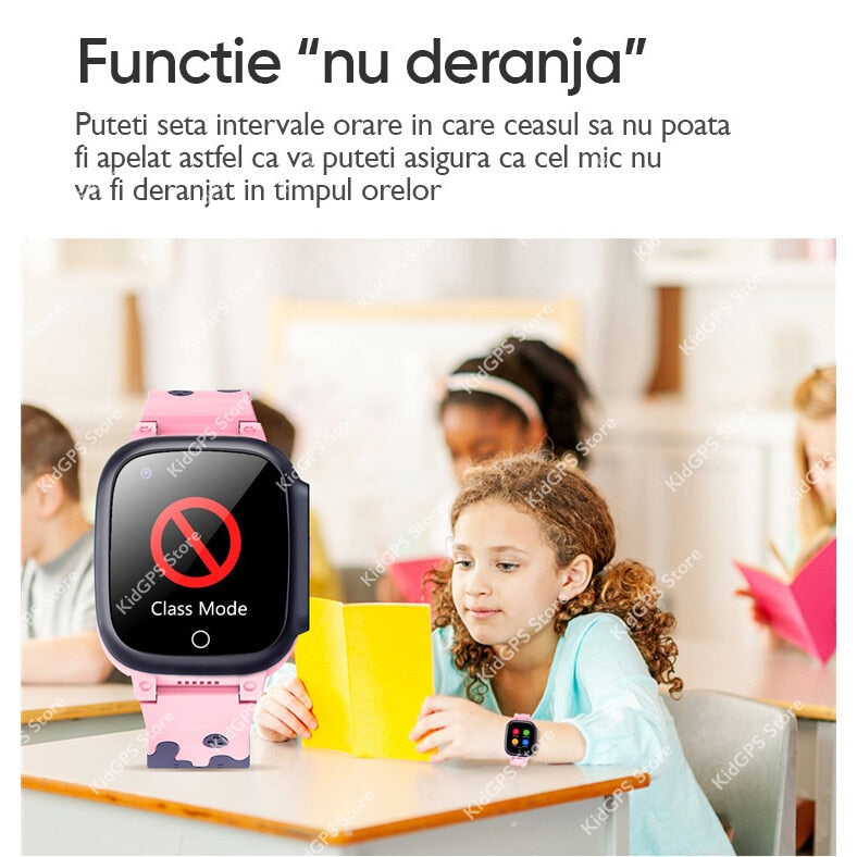 Ceas smartwatch GPS copii Techone™ LT25 4G, roz