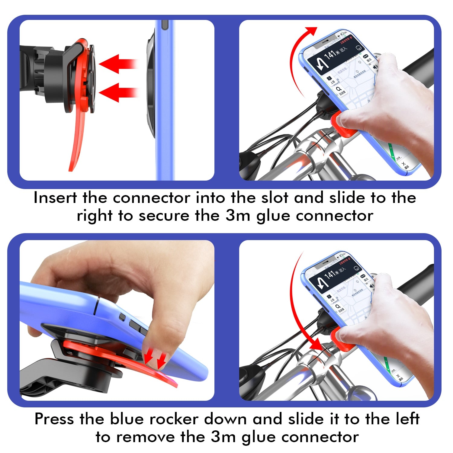 Suport telefon bicicleta Techone® 143A