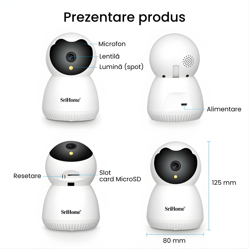 Camera de Supraveghere WIFI SriHome Mini Eye
