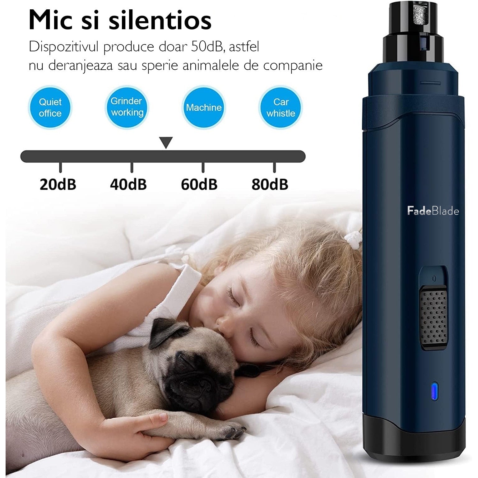 Pila Unghii Animale Electrica FadeBlade® Pet Pro