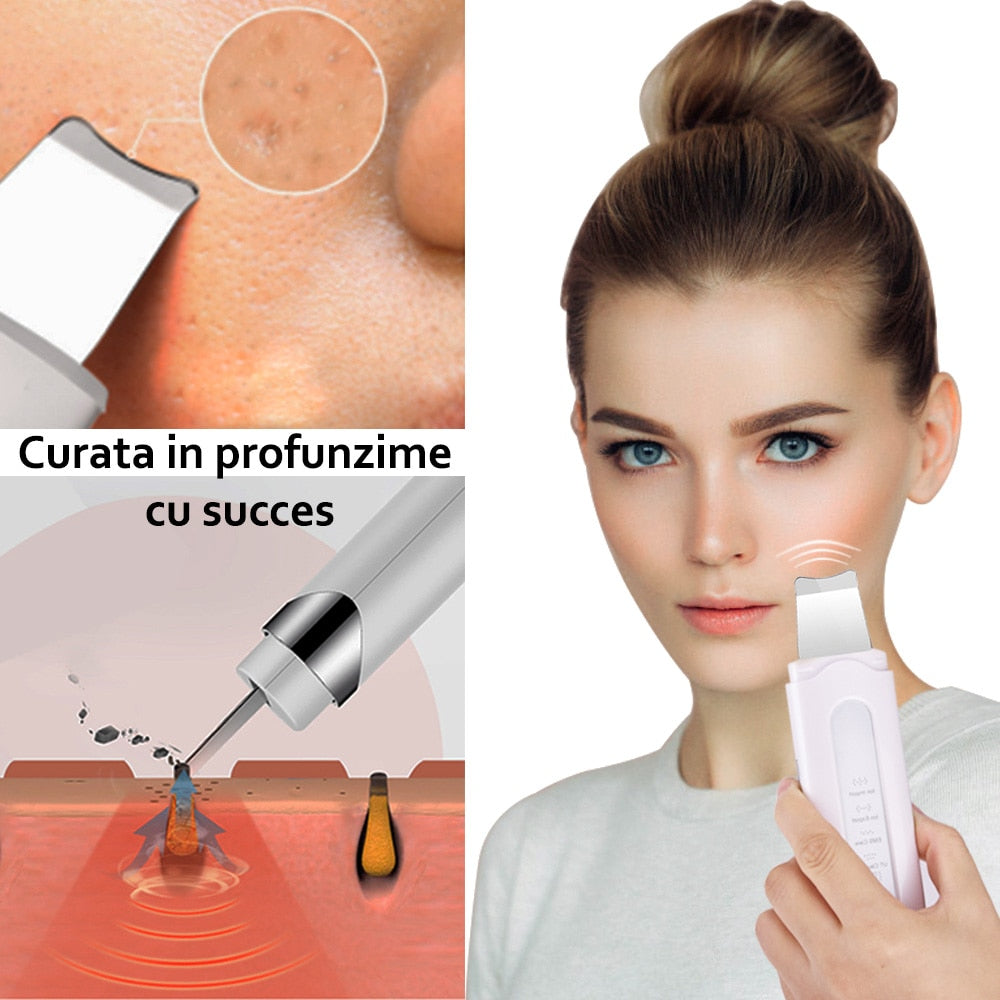 Aparat de curatare faciala cu ultrasunete, Horigen™ Ultrasonic Cleaner