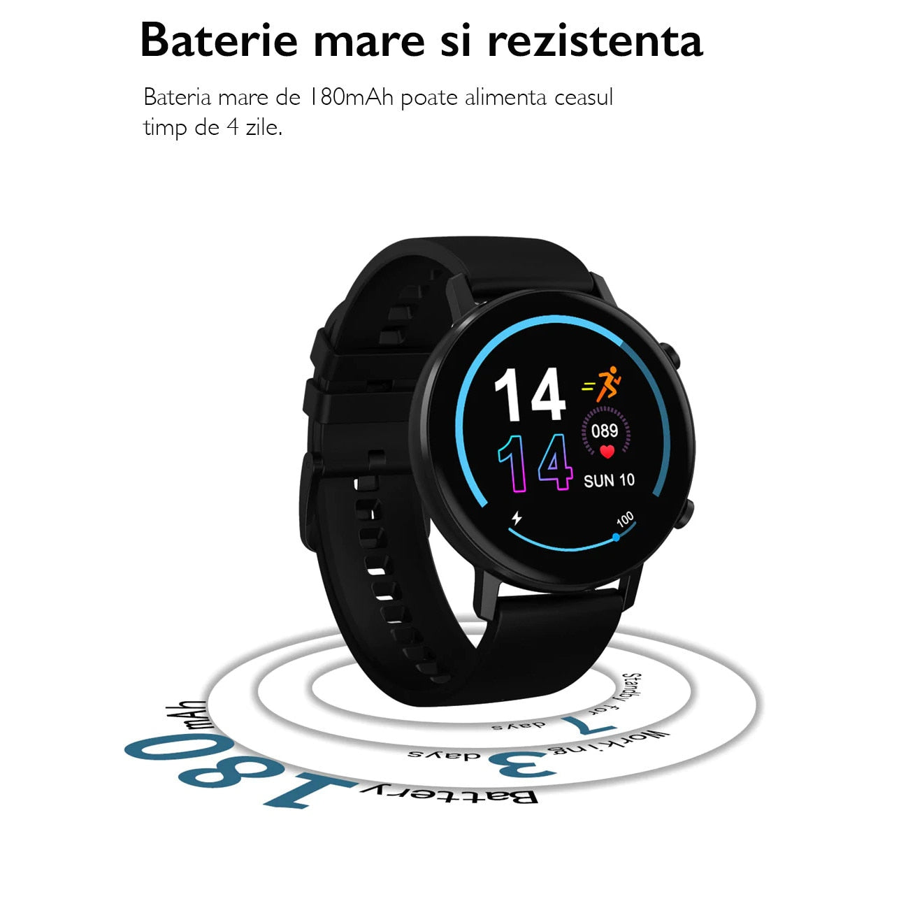 Ceas smartwatch TechONE™ DT96, Auriu