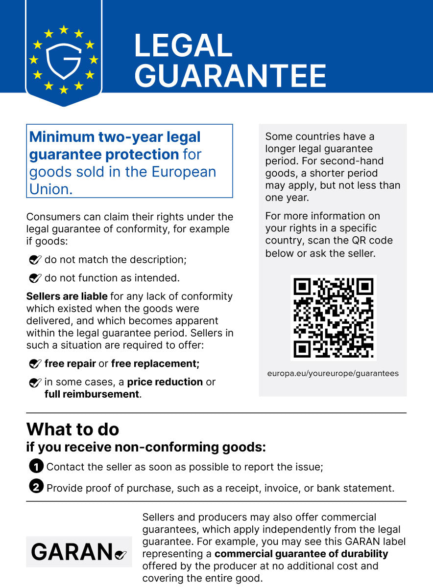Garanție legală de minimum doi ani în Uniunea Europeană